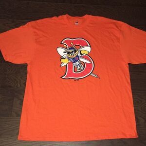 New Men’s Orange Binghamton Mets Minor league Baseball MILB cotton t shirt 2XL